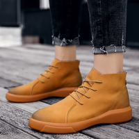 Nouvelle Arrivée - Bottes de Neige Western Grande Taille pour Hommes - Bottes en Cuir Véritable Imperméables et Antidérapantes pour l'Été et l'Hiver