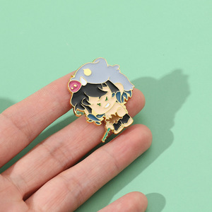 Broche Esmaltado Personalizado Atacado Estilo Q de Caçador de Demônios de Anime Japonês para Bolsas e Acessórios de Vestuário - Product Image 2