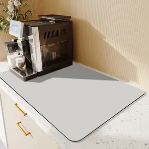 Op Maat Gemaakte Sneldrogende Koffiemachine Absorberende Mat Rubber Koffiebar Mat