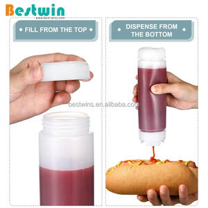 Dispensador de Salsas FIFO, Botella de Plástico PE para Salsas como <span class=keywords><strong>Ketchup</strong></span>, Mayonesa y Sirope, Ideal para Restaurantes de Comida Rápida, Cafeterías y Cocinas - Product Image 4