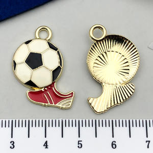 Designer Alloy <strong>Jewelry</strong> Styles Soccer Sports Equipment Charm Accessories Diy Making Necklace Earring Pendant Craft <strong>Supplies</strong> - Product Image 6