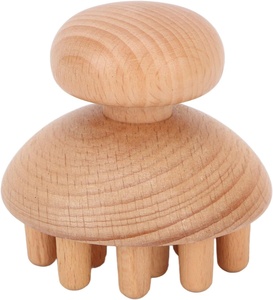 Peigne en bois masseur de tête cuir chevelu Stress Relax, grattoir manuel de tête de masseur de cuir chevelu pour maux de tête, cadeaux de détente - Product Image 1