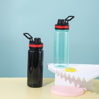 Nouvelle gourde de sport bicolore en Tritan moulée par injection, grande capacité, pour l'alpinisme et les activités de plein air, à boire directement, sans isolation thermique