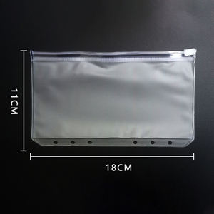 Pochettes A4/A5/A6/A7 avec fermeture éclair Pochettes en <span class=keywords><strong>plastique</strong></span> Sacs à feuilles mobiles Sac étanche en PVC pour classement de documents - Product Image 2