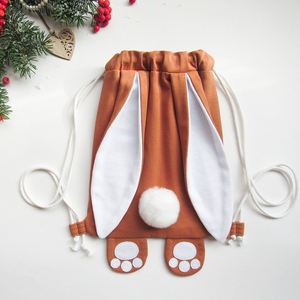 儿童定制耳朵旅行兔子毛绒背包 - Product Image 5