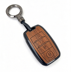 Étui de protection en cuir fait main pour clé de voiture <span class=keywords><strong>Kia</strong></span> <span class=keywords><strong>Sportage</strong></span> K2 K3 K4 K5 Kx3 Kx5 Sorento, <span class=keywords><strong>porte</strong></span>-clés et breloque 2019 - Product Image 1