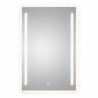 Miroir de maquillage intelligent avec éclairage LED, écran tactile, luminosité réglable, trois couleurs d'éclairage pour salle de bain