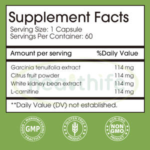 Maatwerk 3-In-1 Ondersteunt Sterkte <span class=keywords><strong>Pure</strong></span> L-Carnitine Witte Nier Bonen <span class=keywords><strong>Garcinia</strong></span> <span class=keywords><strong>Cambogia</strong></span> <span class=keywords><strong>Capsules</strong></span> Voor Gewichtsverlies - Product Image 2