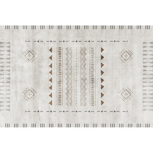 Alfombra de Área de Estilo Lujoso con Patrón Geométrico Abstracto EIFFEL HOME, de Fibra de Poliéster Lavable para Sala de Estar y Dormitorio - Product Image 2