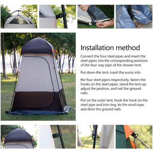 CZFIT Pop up <b>Shower</b> Tent Changing Room Outdoor <b>Portable</b> Camping Toilet Bathroom Privacy Shelter Beach Pool - Product Image 3
