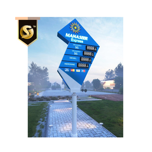 Cartelloni Pubblicitari Digitali in Acciaio, Insegne LED per Pubblicità Esterna, Cartelloni per Stazioni di Servizio con Prezzi Carburante LED - Product Image 3