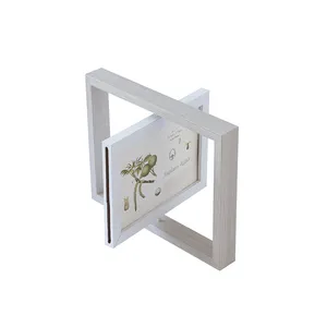 Picture Frame First Year New Style box 4r Gifts Manufacturers Shelves White Wholesale Display Pro protate Rotating Photo Frame