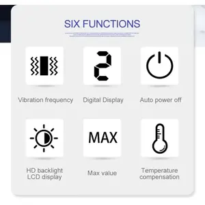 Hızlanma hızı ölçümü ile AS63B dijital titreşim ölçer vibrometre el test cihazı - Product Image 6
