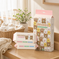 Lingettes pour bébé certifiées ISO, extra douces, tailles personnalisables, lingettes naturelles pures, biodégradables, tissu non tissé, 56 pièces