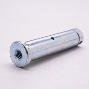 Axe de connexion de précision en acier au carbone zingué sur mesure, tourné CNC, avec trou latéral pour équipement d'automatisation - Product Image 3