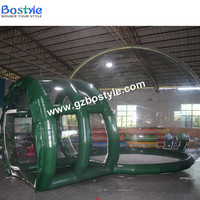 Dôme de tente à bulles gonflable en PVC pour l'extérieur, transparent, à double couture, 1500-2000 mm, imperméable, certifié CE, grande taille, quatre saisons