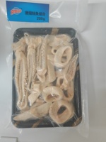 Anillos y Tentáculos de Calamar Fritos Congelados Crujientes al por Mayor, Mariscos Procesados, Snack Salado de Mariscos a Granel 20kg