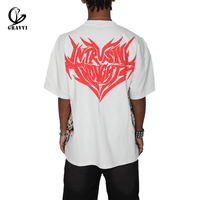 T-shirt Oversize Vintage de Haute Qualité pour Streetwear, en Velours de Coton Lourd 300g, Séchage Rapide, Anti-Plis, Coupe Ample, Style Hip-Hop