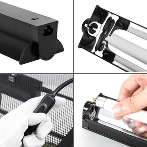 Reptizoo T5 <span class=keywords><strong>Reptile</strong></span> Pet Lamp UVB10.0 crée un environnement d'éclairage climatique du désert confortable pour les reptiles du désert - Product Image 3