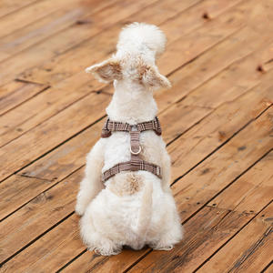 Arnés <span class=keywords><strong>para</strong></span> Perro, Diseño de Lujo, Antitirones, con Logotipo Personalizado, Chaleco <span class=keywords><strong>para</strong></span> Cachorro con Estampado de Cuadros, Collares y Correas <span class=keywords><strong>para</strong></span> Mascotas - Product Image 4