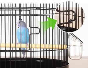 Cage à oiseaux canari ronde en métal de fer bureau maison jardin intérieur extérieur Cages à perroquets vente par boîte d'emballage - Product Image 3