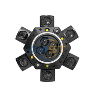 Nouvelle Source de Lumière Laser LED 6 Bras Effet Stroboscopique Oeil d'Abeille Rouge Vert Rotation Illimitée Télécommandée pour Fêtes DJ et Projecteurs