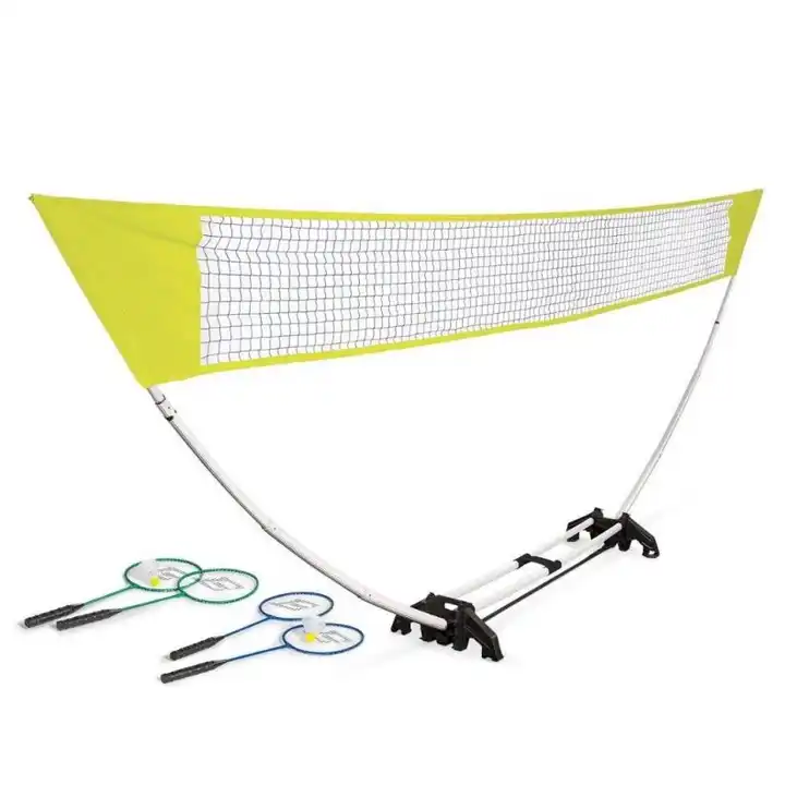 support de filet de badminton, pliable et portatif de badminton avec des  poteaux