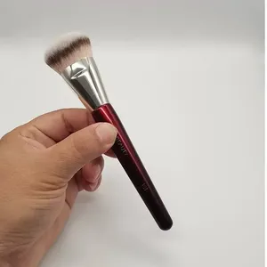 1 pinceau de maquillage professionnel 101 pour fond de teint, bâtonnet liquide et anticernes, à manche en bois rouge, outils cosmétiques 506 - Product Image 2
