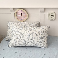 Parure de lit de luxe en microfibre épaisse, 4 pièces, motif floral, avec taies d'oreiller – Fournisseur d'usine
