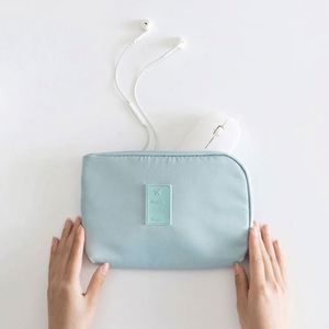 Portable Data Cable Charger Organizer Bag Business Travel Digital Headphone <b>Mouse</b> Storage Bag - Product Image 1