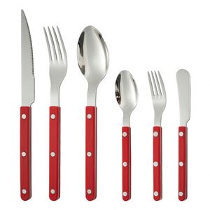 Ensemble de couverts en acier inoxydable pour restaurant, avec poignée à rivets, couteau à steak, fourchette à dessert, cuillère, pour usage domestique, mariages, cadeaux - Product Image 3
