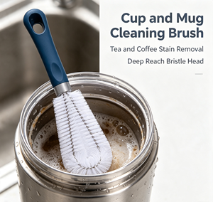 Baby Bottle Cleaning <b>Brush</b> Short Handle PP Bristles Handheld <b>Scrub</b> <b>Brush</b> for Household Cleaning - Product Image 4