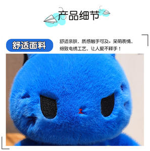 <span class=keywords><strong>Klein</strong></span> Blue Rabbit peluche peluche cadeau d'anniversaire pour enfants Poupée oreiller douce et personnalisable - Product Image 3