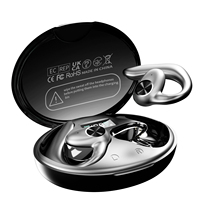 DOQAUS Écouteurs de sport sans fil pour clips d'oreille intra-auriculaires pour la course à pied Boucle d'oreille inspirée de la conception d'écouteurs pour