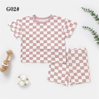 1 pièce, vêtements pour bébé, tout-petit, enfant, en fibre de bambou, marque privée, été, t-shirt à manches courtes, short, ensemble de vêtements pour enfants