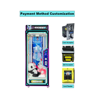 Machine de jeu d'arcade à ciseaux coupants avec paiement par pièces, carte Nayax et QR, pour la coupure de cordes et la distribution de cadeaux, destinée aux centres commerciaux et salles d'arcade (FEC)