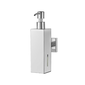 304 in acciaio inossidabile Design moderno con <span class=keywords><strong>supporto</strong></span> a parete Dispenser per <span class=keywords><strong>sapone</strong></span> per le mani quadrato/Dispenser per Shampoo 220ml hotel - Product Image 2
