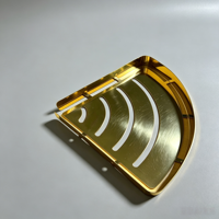 Support d'angle en acier inoxydable soudé de haute précision avec revêtement PVD or, pièces en tôle, fabricant OEM Chine