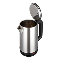 Bouilloire Électrique en Acier Inoxydable 2,2 L 1500 W avec Base Rotative à 360 Degrés et Protection Anti-Ébullition à Sec, Certifiée CE RoHS, Idéale pour la Cuisine Domestique (Vente en Gros)