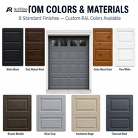 Puerta de Garaje Seccional Moderna de Aluminio |   Aleación 6063-T5 |   Certificado por Energy Star |   Villa y de Grado Comercial