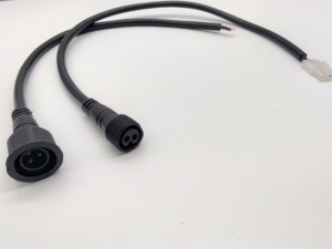 M10 M12 2针3针IP65防水连接器电缆组件，适用于户外LED灯条 - Product Image 4