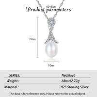 Collar de Plata de Ley S925 con Perla Natural de Agua Dulce y Circonita Cúbica, Estilo Minimalista, Joyería de Lujo para Mujer, Cadena para Clavícula