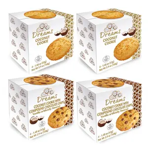 2 Sonhos Coconut Cookie 2 Sonhos Coconut Cookie com Composto Chips de Chocolate-4 Caixa 4 unidades cada