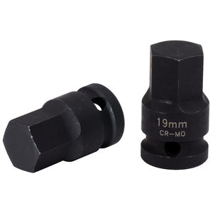 1/2 \ "6-Point Impact Driver Chrome Prise Profonde 19 mm pour DIY Maintenance et Réparation Personnalisable OEM Support - Product Image 1