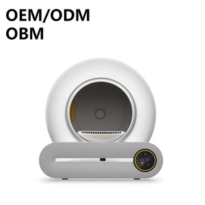 Slimme Zelfreinigende Automatische Kattenbak 65L Grote Eco-vriendelijke Ronde Geurverwijderende Elektrische Kattenbakoplossing - Product Image 1