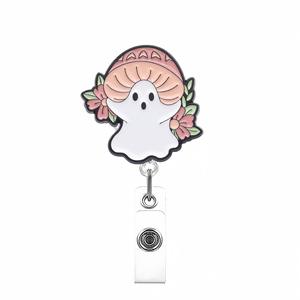 C & J YANYE Halloween fantasma insignia retráctil soporte de desplazamiento <span class=keywords><strong>Doctor</strong></span> Id insignia Clip fácil tirar hebilla alfileres broche - Product Image 3