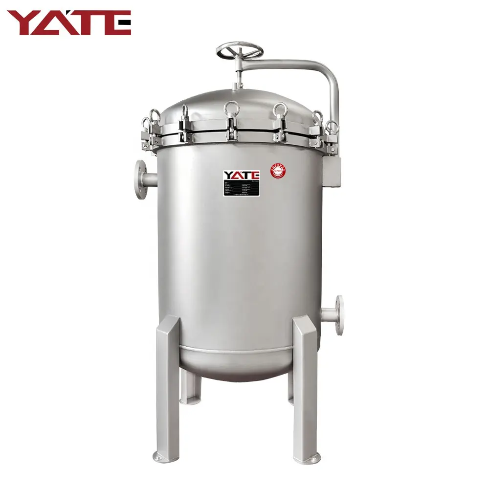 Food Grade Stainless Steel 304/316 Micro Water Juice Filter Machine Bag Filter Housing Liquid Filtration