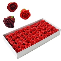 Bouquet de savon floral à quatre couches artificiel bon marché pour la maison mariage décoratif Offre Spéciale rose personnalisable