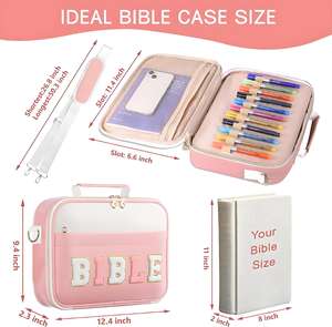 Sac de rangement personnalisé pour livre de prières, housse multifonction anti-poussière pour grand livre, pochette organisatrice pour carnet - Product Image 2