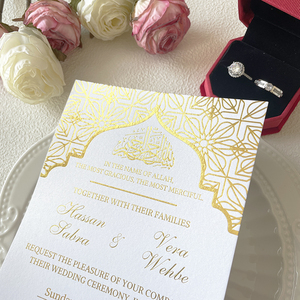 Bán Hot EcoFriendly tùy chỉnh letterpress lời mời đám cưới phong bì cá nhân đám cưới thẻ lời mời - Product Image 6